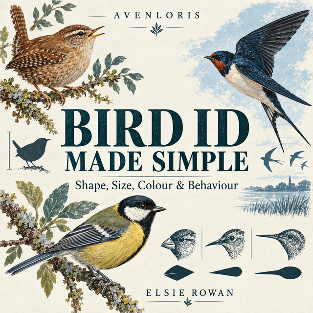 Cover of Bird ID Made Simple, an AVENLORIS digital field guide.